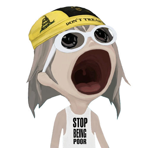 POPALON, the Popcat-style Alon screaming with a wide open mouth